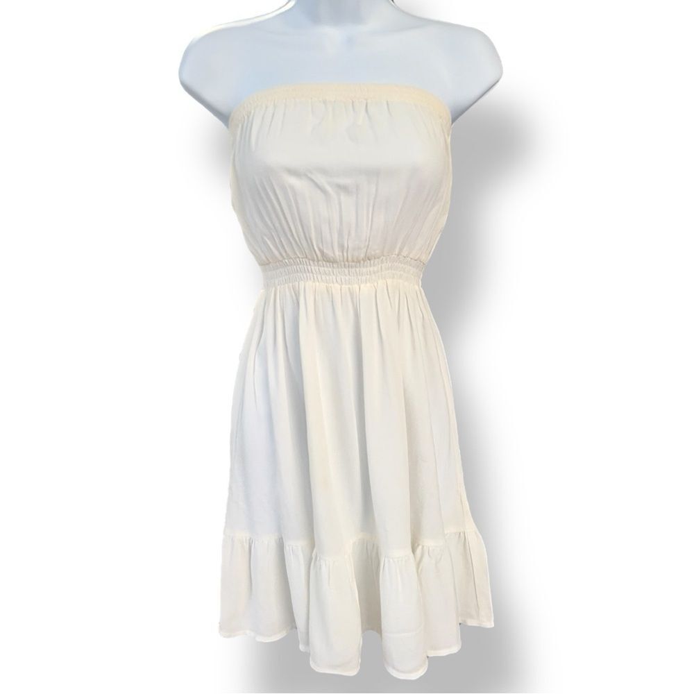 Divided by H&M White Strapless Cover Up Dress | Women’s 4